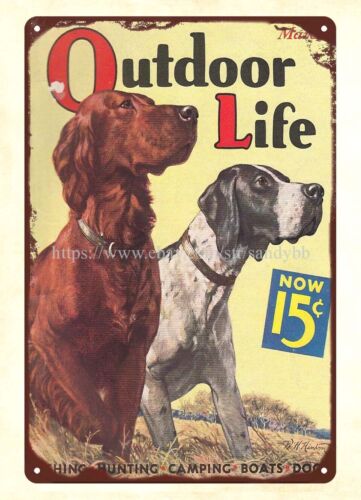 Hunting Dog Outdoor Shop - 1936 OUTDOOR LIFE 매거진 사냥개 표지