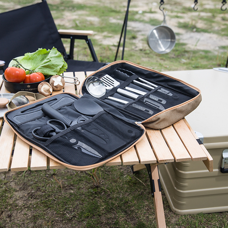 8pcs 캠핑 주방 조리기구 세트 휴대용 가방 야외 여 - Outdoor Hunting Kitchen 리뷰 및 가격