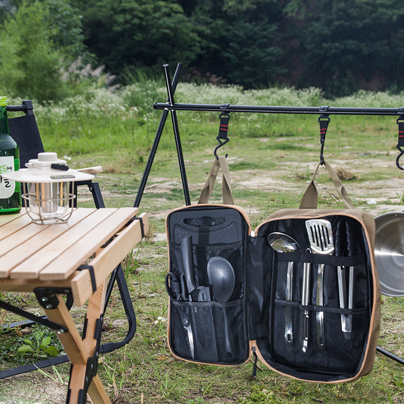 8pcs 캠핑 주방 조리기구 세트 휴대용 가방 야외 여 - Outdoor Hunting Kitchen 리뷰 및 가격