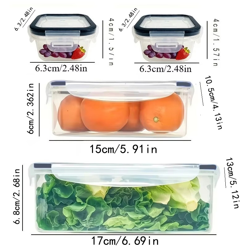 8Pcs 용기 4개 뚜껑 4개 세트 주방 밀폐용기 플라 - Outdoor Hunting Kitchen 리뷰 및 가격