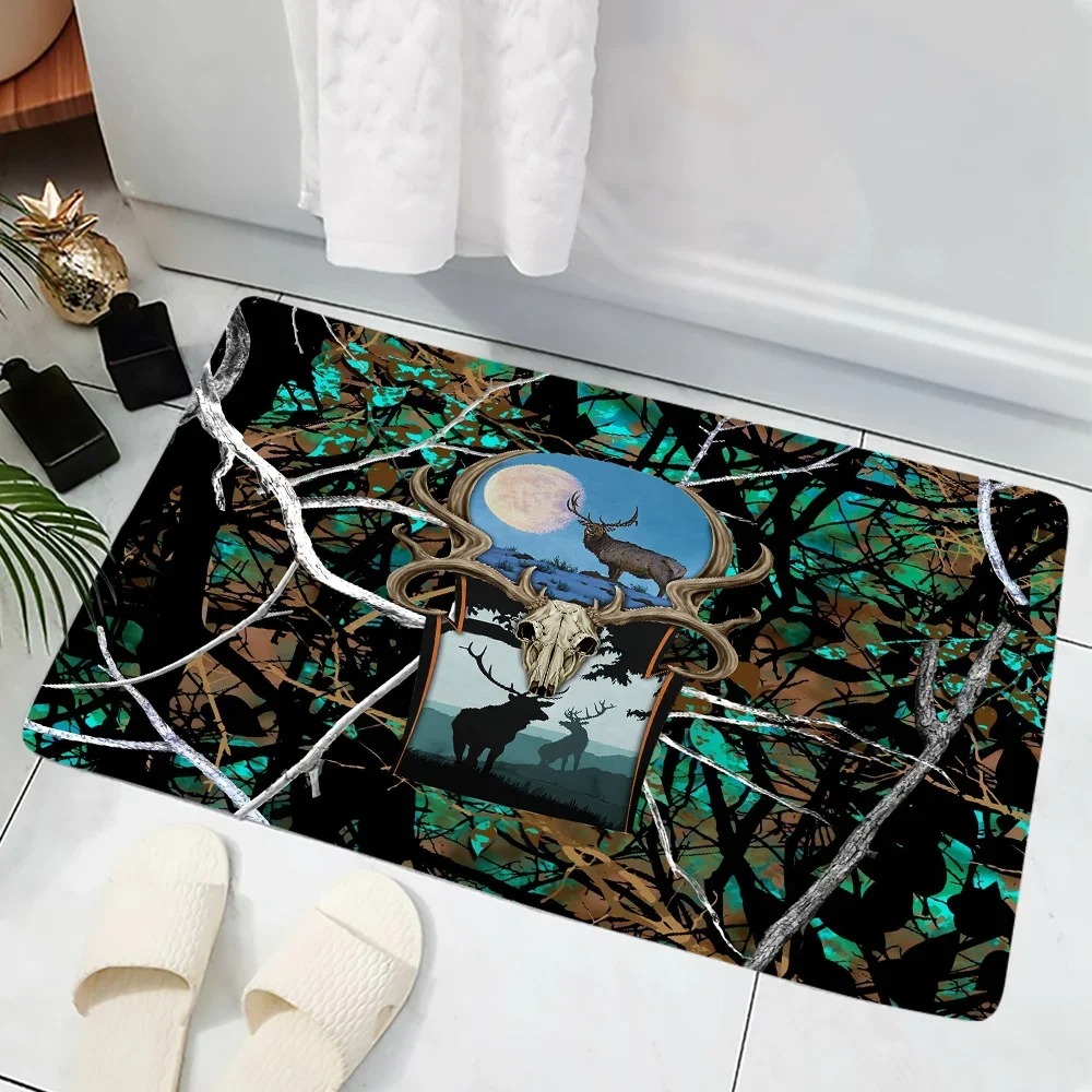 위장 숲 멧돼지 프린트 도어 매트 대담하고 사냥 테마가 - Hunting Outdoor Rug 리뷰 및 가격