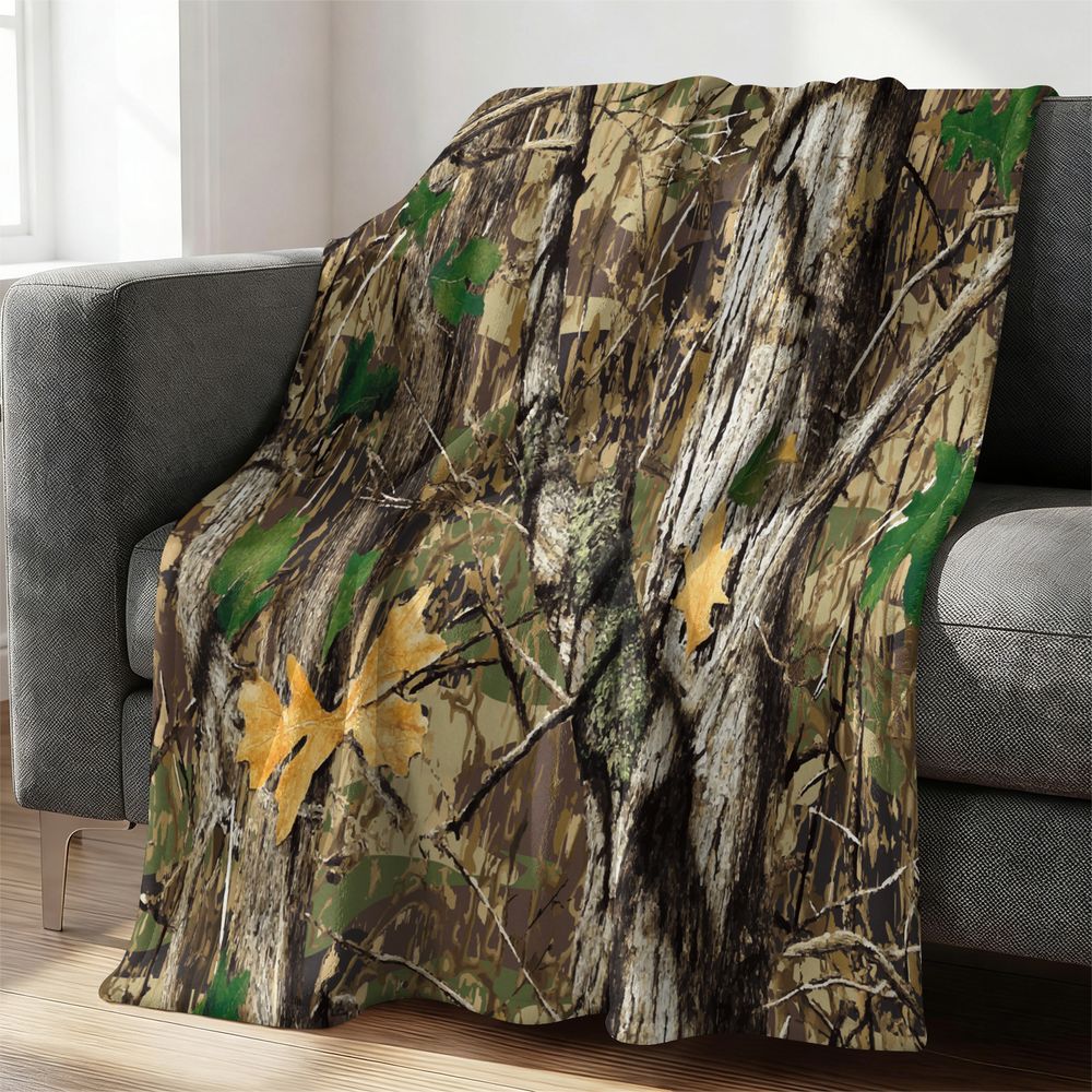 숲 위장 플란넬 담요 부드러운 투척용 러그 야외 사냥  - Hunting Outdoor Rug 리뷰 및 가격