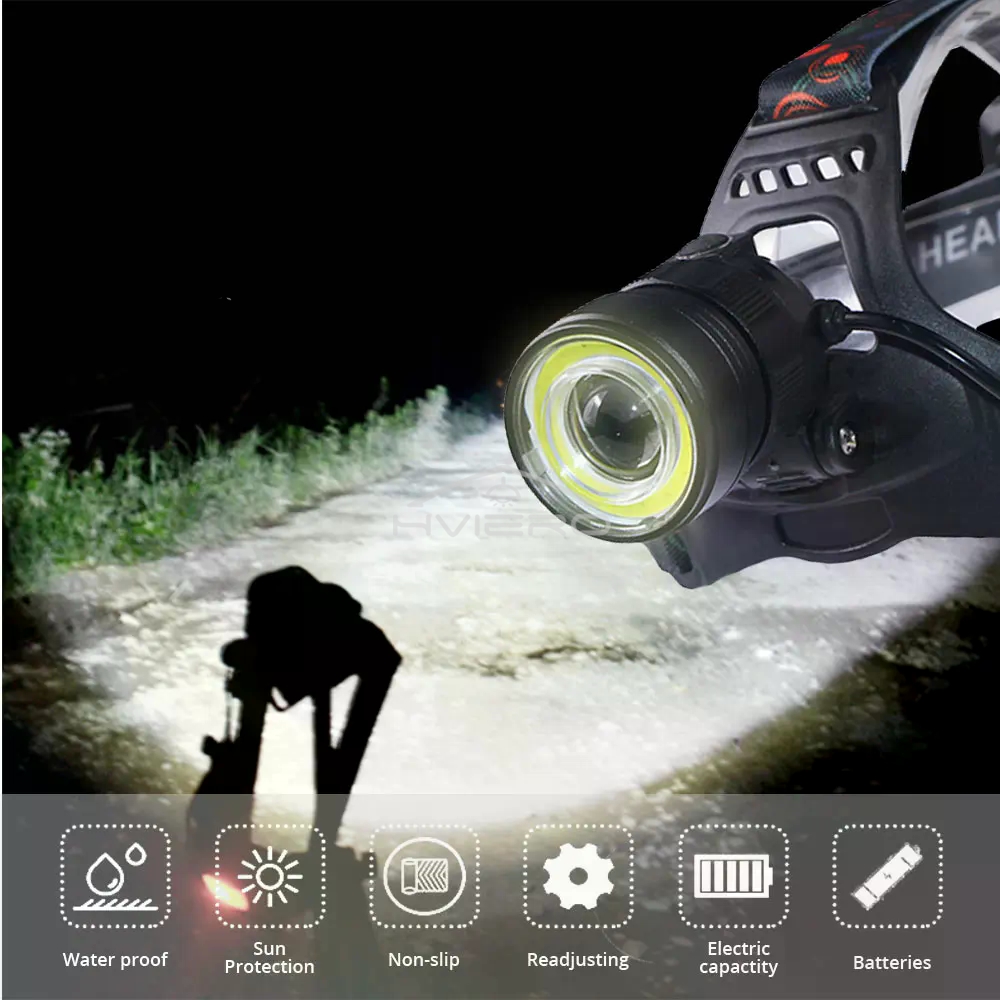 T6 Cob 토치 손전등 헤드 라이트 Usb Led 헤 - Outdoor Hunting Fishing Jobs 리뷰 및 가격